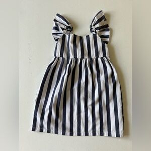 Rory Chen Striped Ruffle Strap Dress Size 3  NWOT